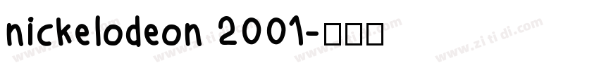 nickelodeon 2001字体转换